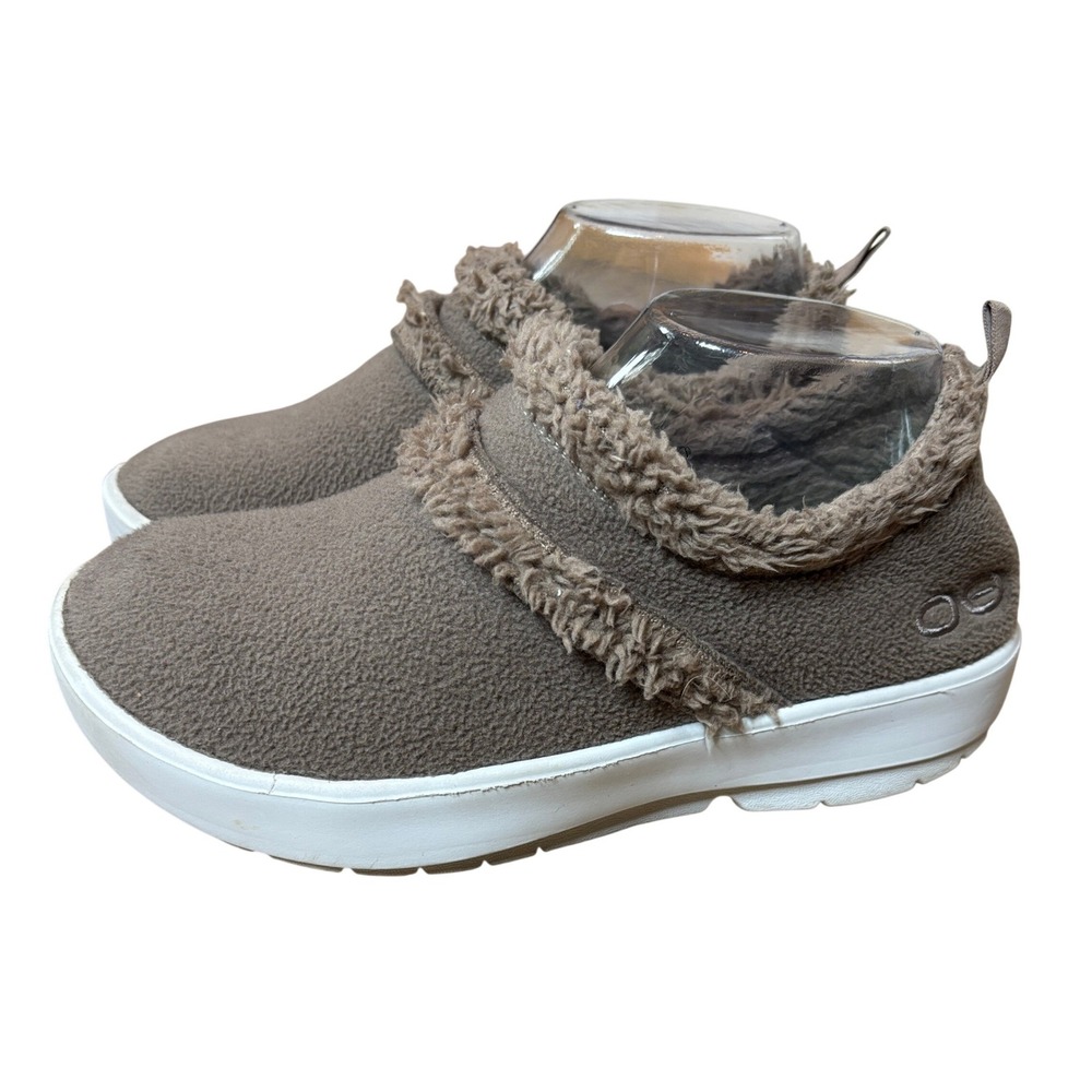 Oofos Oocoozie Low Chocolate Brown Women's Recovery Shoe Size 8